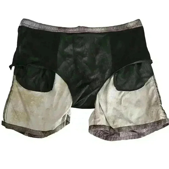 Urban Outfitters Mens Gray Space Print Drawstring Swim Trunk L - Picture 7 of 11